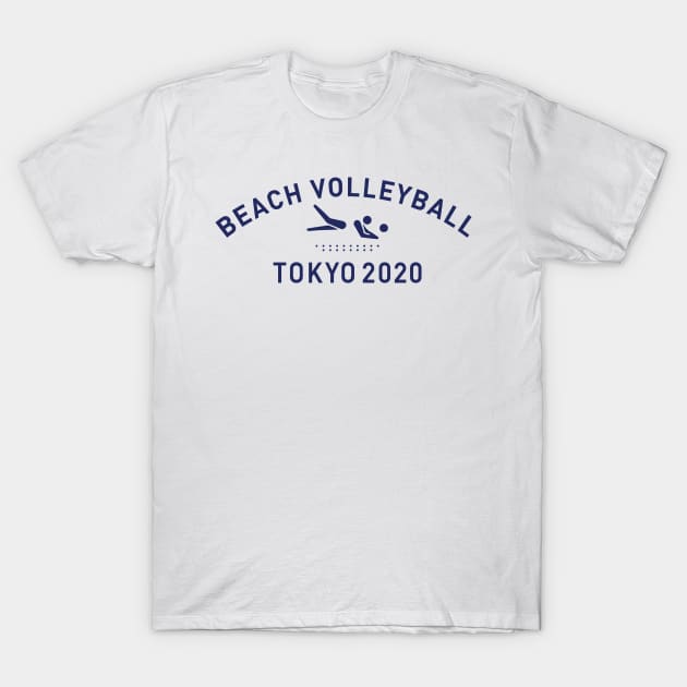 Beach Volleyball Olympics Tokyo 2020 Games pictograms T-Shirt by Aldebaran